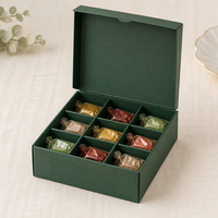 Boîte cadeau en papier de luxe avec plateau de séparation pour chocolats, pour emballage alimentaire haut de gamme, ensemble de boîtes cadeaux