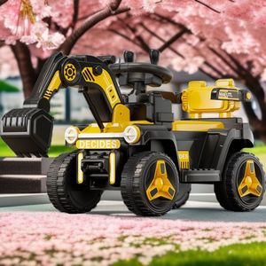 Mobil mainan ekskavator listrik besar uniseks, mobil mainan ekskavator elektrik bertenaga baterai dengan pengendali jarak jauh, mesin kait Model plastik Teknik - Product Image 6