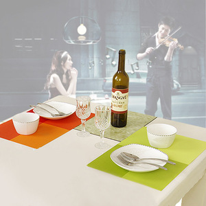 Heat-insulating and anti-scalding coasters, placemats, European-style placemats, non-slip bowl and <b>plate</b> <b>mats</b>, PVC Teslin - Product Image 4