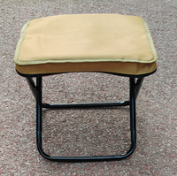 Tabouret pliant portable, durable et écologique pour l'extérieur, avec poignée de transport, petit banc en tissu Oxford, entièrement pliable pour la pêche, le camping et les files d'attente