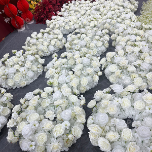 แหวนดอกไม้สีขาวสวยจัดงานแต่งงานบอลลูกบอลดอกไม้ประดิษฐ์ทำด้วยมือ - Product Image 2