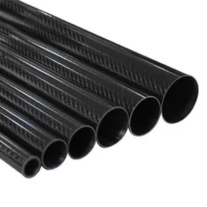 3k 6k carbon fiber tubing 38mm 3'' 76mm carbon fiber tube for sale