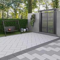 Carrelage en porcelaine pour extérieur, design moderne, antidérapant, rouge rugueux, pour jardin, patio, pavés en granit, carrelage de sol