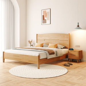 Nordic Style <b>White</b> Solid Wood <b>Bed</b> 1.8m <b>Double</b> Storage Bedroom Furniture - Product Image 3