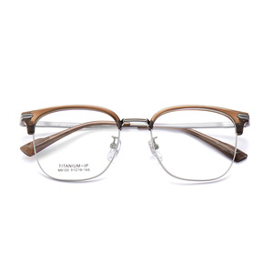 Montures de lunettes Tianma en titane M6120, rectangulaires, monture complète, légères, unisexes, verres en acrylique, origine Danyang - Product Image 2