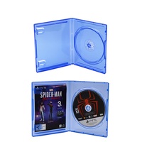 Boîtier de rangement transparent bleu pour disques de jeu CD pour Playstation 5/PS5, boîtier de remplacement pour jeux PS5, accessoires de jeu