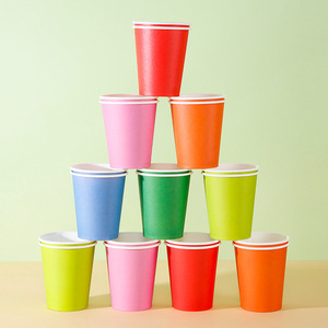 Vasos de Papel de Pared Simple de 16oz, 6oz, 12oz, 7oz y Juego de Tapas y Platos, Tamaño Personalizado, Logotipo, Impermeables, Grado Alimenticio, OEM/ODM en China - Product Image 2