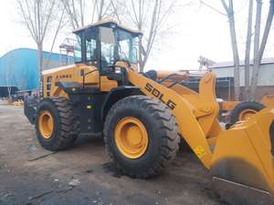 SDLG L956F Used Wheel Loader 2018 7 Ton Rated Front Loader Yellow Heavy Duty Earthmoving Machine Cummins Engine Denison Pump - Product Image 3