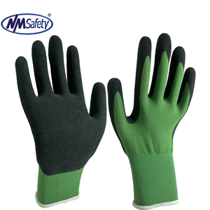 NMSAFETY Găng Tay Xốp Bảo Vệ An Ninh Sân Vườn Bọc Cao Su Thân Thiện Với Môi Trường Lót Màu Xanh Lá Cây Cho Người Lớn & Trẻ Em CE EN388 2131X - Product Image 2