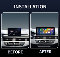Adaptateur CarPlay sans fil, Android Auto sans fil, GPS Navi Radio Linux CarPlay 10.25 pouces, navigation GPS pour Audi A4 B9 A5 2017-2019