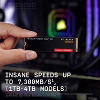 Baru untuk BLACK 2TB SN850X NVMe Internal Gaming SSD Gen4 PCIe M.2 2280 SATA 7300 MB/s Kecepatan Baca/Tulis 5400-7200 RPM