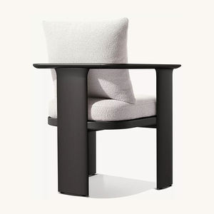 एल्यूमीनियम आउटडोर डाइनिंग कुर्सियों सेट गार्डन फर्नीचर धातु पैटियो डाइनिंग टेबल सेट विला पार्क हॉल के लिए - Product Image 4