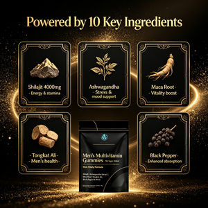 Gomitas Multivitamínicas para Hombre al por Mayor, OEM, ODM, Personalizadas, Sin Azúcar Añadido, Shilajit, Raíz de Maca, Salud Masculina - Product Image 2