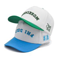 Gorra de Béisbol Personalizada de Cinco Paneles, Bicolor, de Algodón, Estilo Deportivo, Formal y Urbano, Unisex, con Diseño Impreso y Bordado, Ajustable