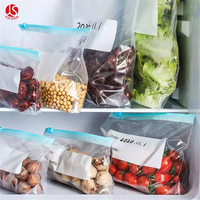 Sacs de congélation à fermeture éclair KIN SHUN, sacs de rangement en toile à glissière, sacs à fermeture éclair en plastique pour aliments, sacs à sandwich transparents en LDPE