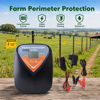 HPSFENCE OEM ODM Groothandel 12J 15V LCD Elektrische Omheining Energizer Kit IPX6 Waterdicht Met Adapter voor Vee Schapen Boerderij Gebruik