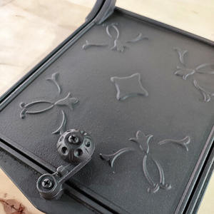 דלת אח מסורתית מברזל יצוק <span class=keywords><strong>BHB</strong></span>-P103 לתנור לבנים ותנור בנייה 250 X 210 מ\"מ - Product Image 3