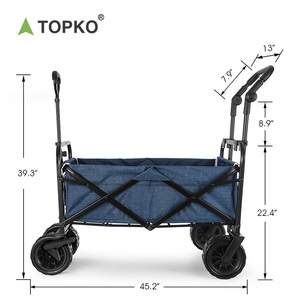 TOPKO 3-In-1 어린이 및 화물을 위한 야외 접이식 왜건, 쿨러 서빙 미니바 트롤리 - Product Image 2
