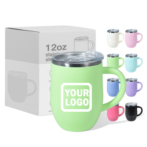 Botella de Agua de Viaje Personalizada <span class=keywords><strong>con</strong></span> Logotipo de 350 ml, <span class=keywords><strong>Taza</strong></span> de Café <span class=keywords><strong>con</strong></span> Asa y Tapa, Personalizable <span class=keywords><strong>con</strong></span> Láser UV 3D, de Plástico y Metal - Product Image 2