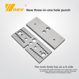 Perforateur de trous trois-en-un, localisateur de trous, connecteur de menuiserie deux-en-un <span class=keywords><strong>pour</strong></span> chevilles rondes en <span class=keywords><strong>bois</strong></span>, outils DIY Wu Xin Modèle 40 - Product Image 2