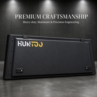Huntoo – Coque de benne de camionnette pliable en aluminium robuste, anti-vol, avec rangement sécurisé pour les voyages internationaux