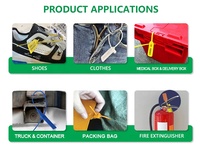 Sceaux en plastique PP/PE inviolables et auto-scellants avec numéros de série, longueur 175 mm, pour cosmétiques, articles de luxe, conteneurs et camions