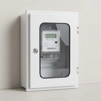 Boîtier de distribution en plastique 1 poste, indice de protection IP30, 10-250A, 220V, pour montage de compteur domestique simple