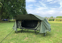 Tente de camping de luxe pliable pour une personne, avec lit surélevé, imperméable et auto-socle, modèle Tenda Velbed