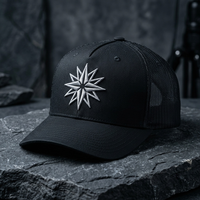 Gorras Ajustadas para Deportes al Aire Libre, Gorra Trucker de 6 Paneles con Logotipo Serigrafiado, Unisex, 100% Poliéster
