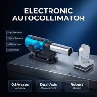 Autocollimateur portable Zhongji MC030-ZJ10X1 en alliage d'aluminium pour la rectitude et la planité des rails de guidage de machines-outils sur site, garantie 1 an