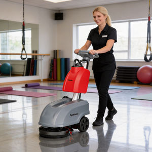 Nettoyeur de sols compact, léger, portatif, économique, commercial, alimenté par batterie, à pousser à la main - Product Image 1