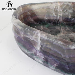 Lavabo de lavabo redondo contemporáneo con diseño aerodinámico para baño moderno - Product Image 6