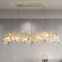Lustre en verre rond simple de style postmoderne, moderne et luxueux, de haute qualité, pour hôtel, salle à manger, chambre à coucher