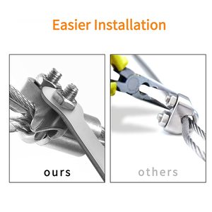 DIN 741Rigging ฮาร์ดแวร์สแตนเลสเชือกลวดคลิปล็อค - Product Image 3