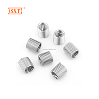 Insertos de Rosca Helicoidal de Alambre Metálico en Espiral, Rosca Métrica, Acabado Plateado, Rosca Derecha, M6-M14 X 1.25 X 2D de Longitud