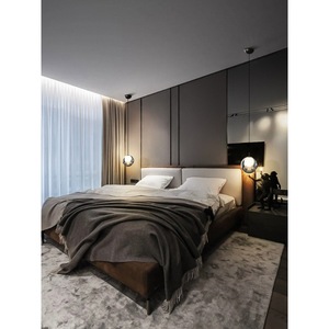 Ý Phong Cách Tối Giản Hiện Đại Đèn Chùm Thủy Tinh Cho Phòng Ngủ Thạc Sĩ Quang Phổ Đầy Đủ Bảo Vệ Mắt Treo Liftable Bàn Cạnh Giường Ngủ - Product Image 2