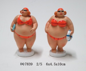 Figura de gordura da resina personalizada, estatueta sexy para mulheres - Product Image 5