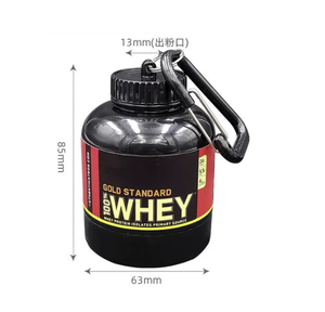 Botella <span class=keywords><strong>de</strong></span> proteína en polvo portátil con llavero <span class=keywords><strong>de</strong></span> suero, embudo <span class=keywords><strong>de</strong></span> salud, caja <span class=keywords><strong>de</strong></span> medicina, taza <span class=keywords><strong>de</strong></span> agua pequeña, contenedor para acampar al aire libre - Product Image 3