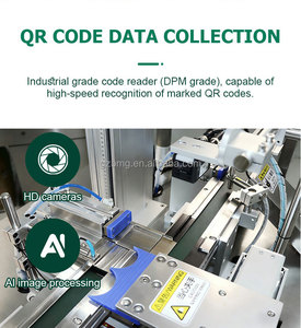 Machine laser à fibre 60W pour tôle d'acier inoxydable, avec lecture de codes GS1 et QR, collecte de données et rejet des pièces défectueuses (NG) - Product Image 4