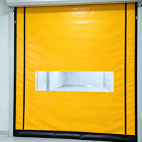 Porte rapide à enroulement automatique avec fermeture éclair anti-collision personnalisée, capteur haute fréquence, pour usine et atelier