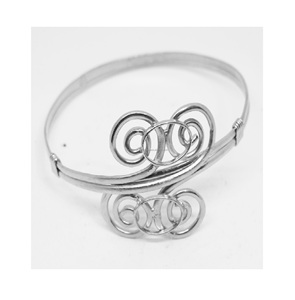 Vintage 1950 Australia March JAA Jewelry Hong Kong Lunar Brass <b>Bracelet</b> <b>Cuffs</b> for Women - Product Image 4