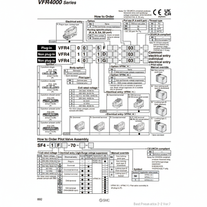 Modèle d'électrovanne pneumatique SMC VFR4410-3DZ-03 pièce pneumatique de haute qualité - Product Image 1