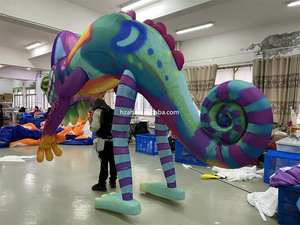 Người lớn đi Bộ <span class=keywords><strong>Inflatable</strong></span> thằn lằn con rối với đèn LED cho tổ chức sự kiện hiệu suất - Product Image 6