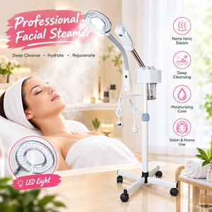 Vaporizador Facial Profesional con Lámpara de Aumento, Pulverización Fría <span class=keywords><strong>y</strong></span> Caliente, Enchufe AU, Removedor de Puntos Negros al Vacío, Equipo para el Cuidado de la Piel - Product Image 2