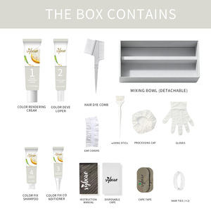 Crema Colorante per <span class=keywords><strong>Capelli</strong></span> Bianco Argento Tonalità Fredda Anti-Giallo Lunga Durata Copertura Totale Finitura Lucida e Liscia OEM ODM - Product Image 2