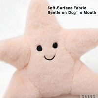 Jouet en peluche interactif et structuré pour soulager l'anxiété des chiens - Matière polyester, design animal de dessin animé, utilisation intérieure/extérieure