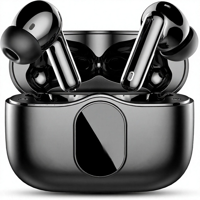 Wireless for In-Ear Earbuds with Active Noise Cancelling LED Display IP7 Waterproof Bass Stereo Sound & Clear Calls