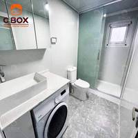 Cbox Luxury, villa préfabriquée moderne de 20 pieds, hôtel en plein air, maison pliable à un étage, résidence, bureau, maison conteneur extensible