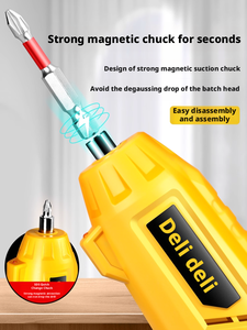 <span class=keywords><strong>Tournevis</strong></span> électrique sans fil industriel Deli, mini perceuse multifonction 3,6 V à <span class=keywords><strong>batterie</strong></span> lithium 250 tr/min, embout Phillips - Product Image 4