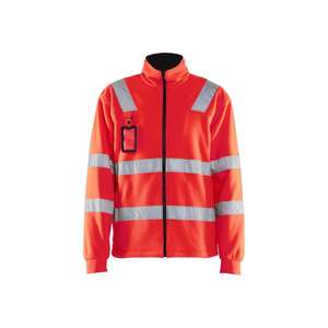 BLAKLADER - 483325605500XXXL <b>Hi</b>-<b>Vis</b> <b>Fleece</b> Jacket Red - EAN 7330509470121 <b>HI</b>-<b>VIS</b> WORKWEAR - Product Image 1